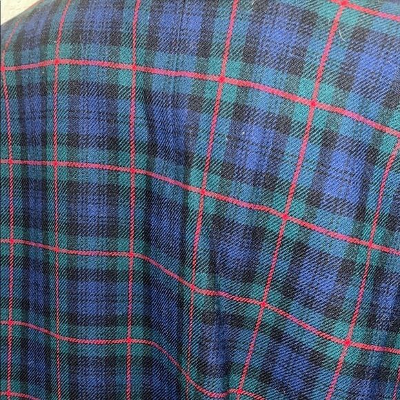 Vintage Pendleton wool Plaid Blazer with Gold Buttons - Picture 3 of 6